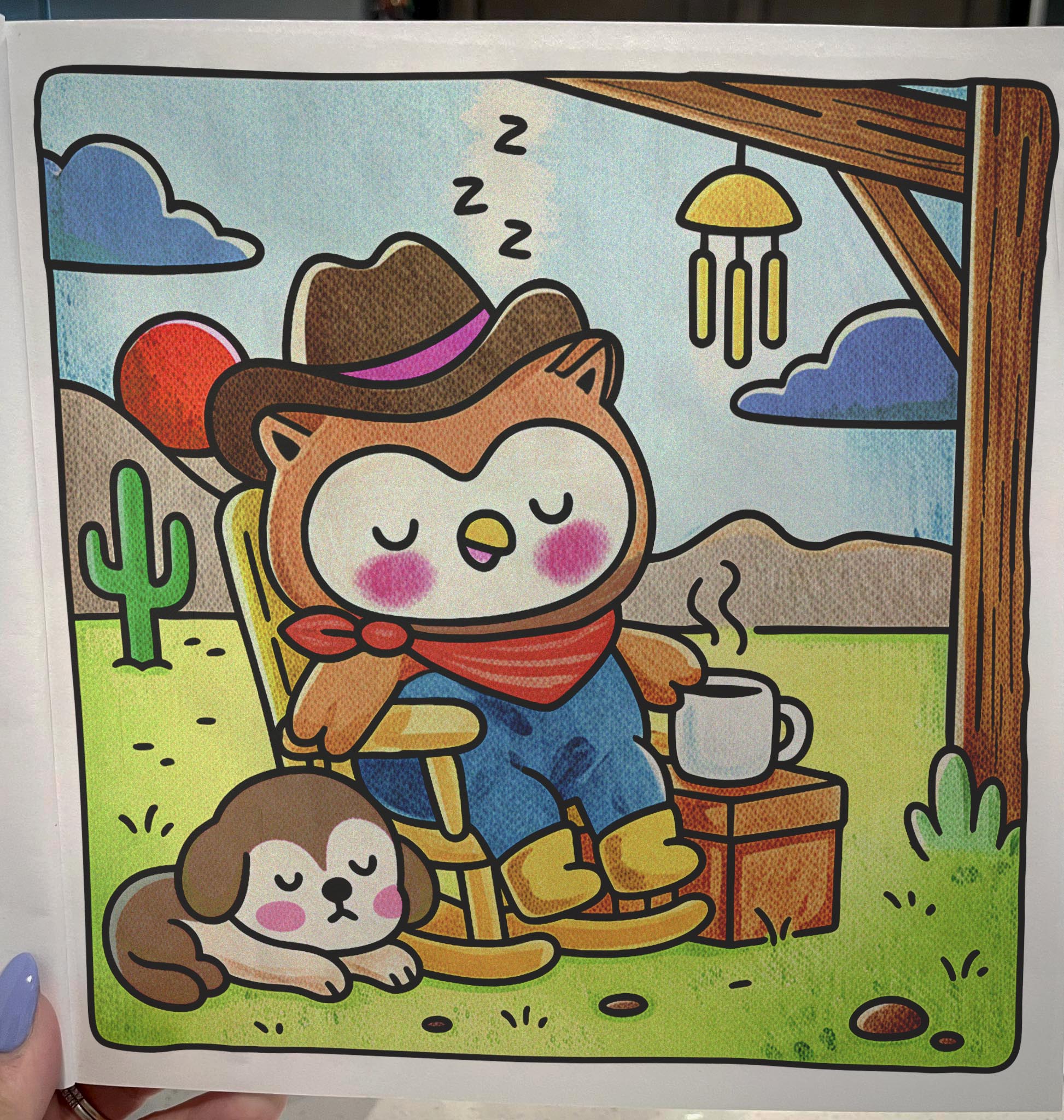 Wild West Cuties Coloring Book