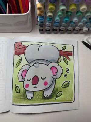 Cute Butts Coloring Book - Funny Animals Coloring Page by Pawla Petal