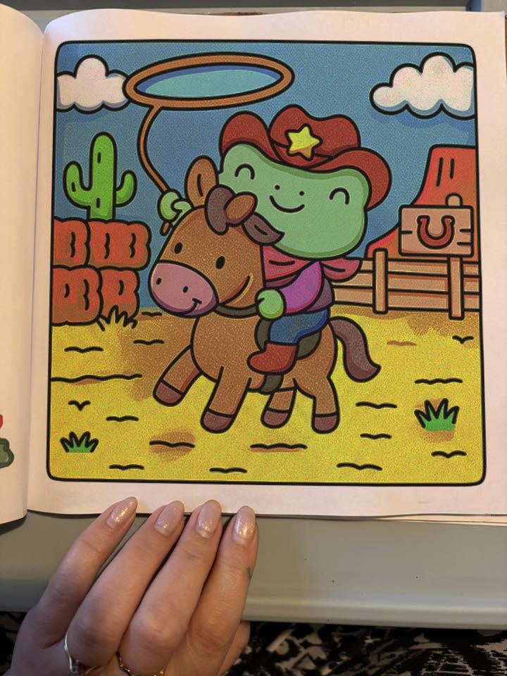 Wild West Cuties Coloring Book