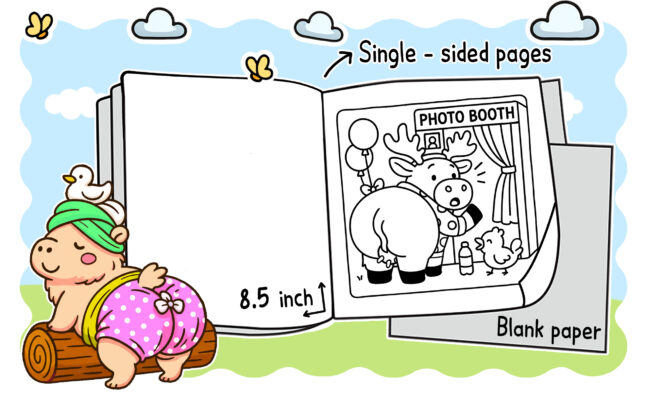 Cute Butts Coloring Book by Pawla Petal - Funny Animals Coloring Pages