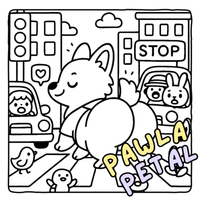 Cute Butts Coloring Book by Pawla Peta - Funny Animals Coloring Pages