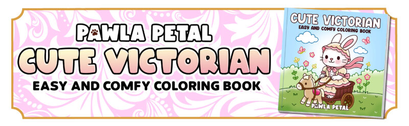 Cute Victorian Coloring Book by Pawla Petal