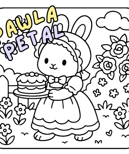 Cute Victorian Coloring Book by Pawla Petal - Kawaii Animals Coloring Pages