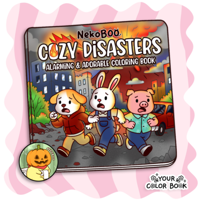 Cozy Disasters Coloring Book - Funny Animals Coloring Pages