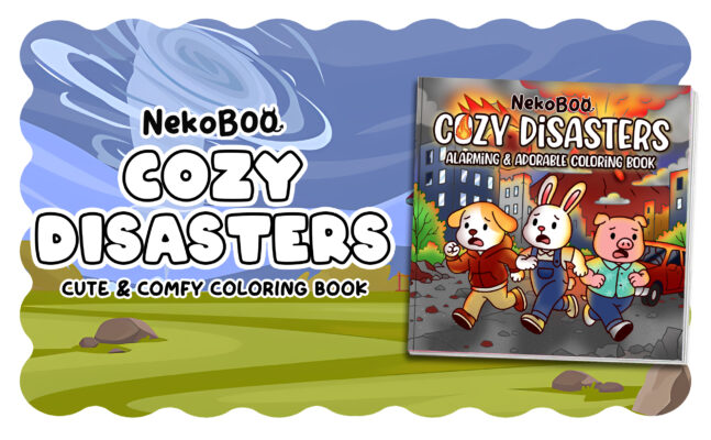 Cozy Disasters Coloring Book - Funny Animals Coloring Pages 