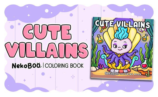 Cute Villains Coloring Book - Cute Animals Coloring Pages