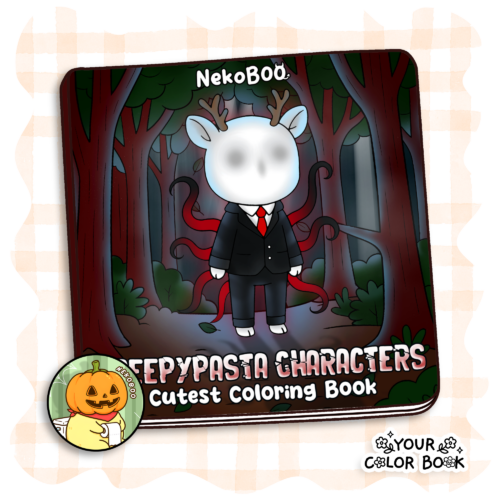 Cutest Creepypasta Characters Coloring Book - Kawaii Animals Coloring Pages