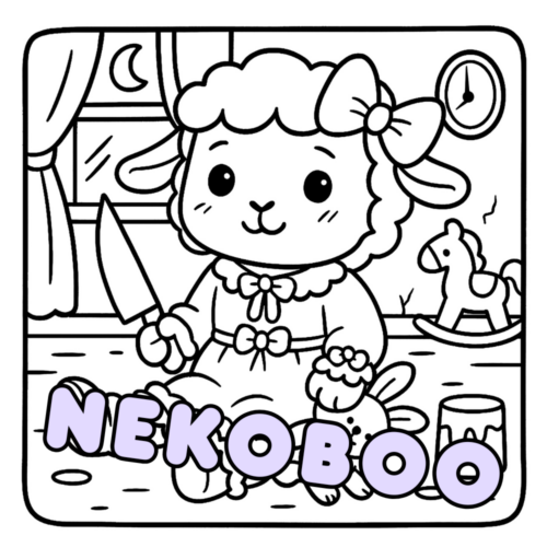 Cutest Creepypasta Characters Coloring Book - Kawaii Animals Coloring Pages
