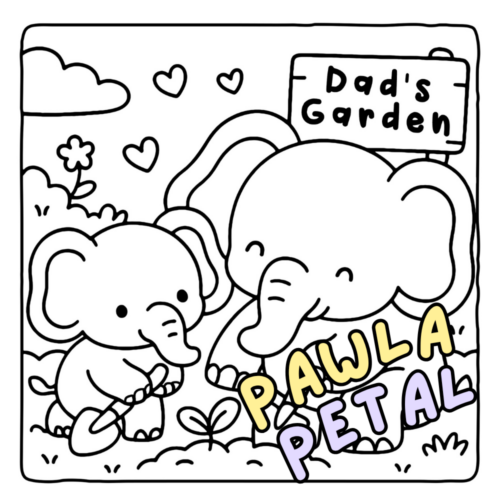 Dad Moments Coloring Book - Cute Animals Fathers Day Coloring Pages