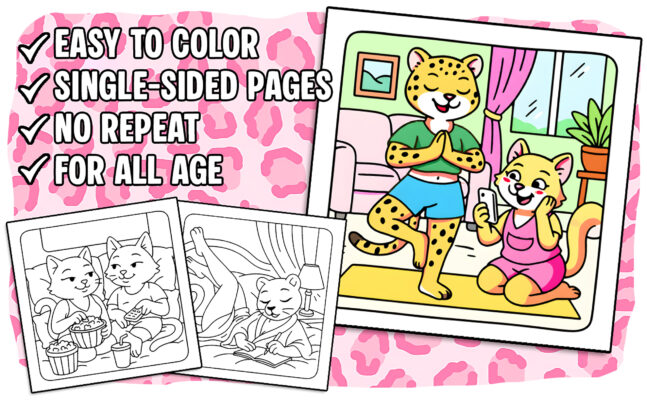 Sassy Cuties Coloring Book - Funny Animals Coloring Pages 