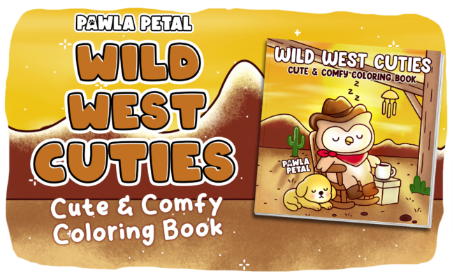 Wild West Cuties Coloring Book - Funny Animals Coloring Pages 