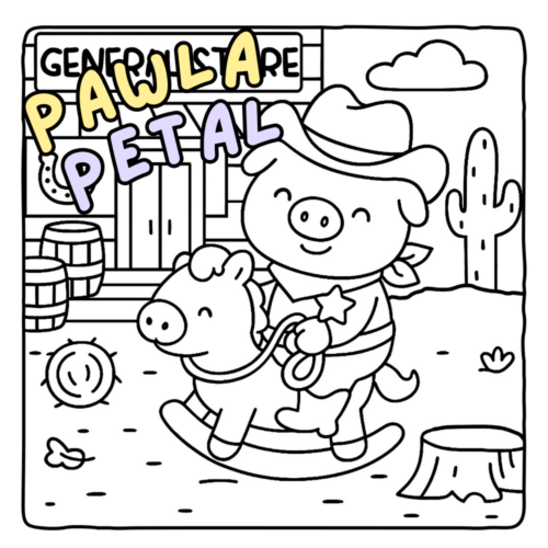 Wild West Cuties Coloring Book - Funny Animals Coloring Pages