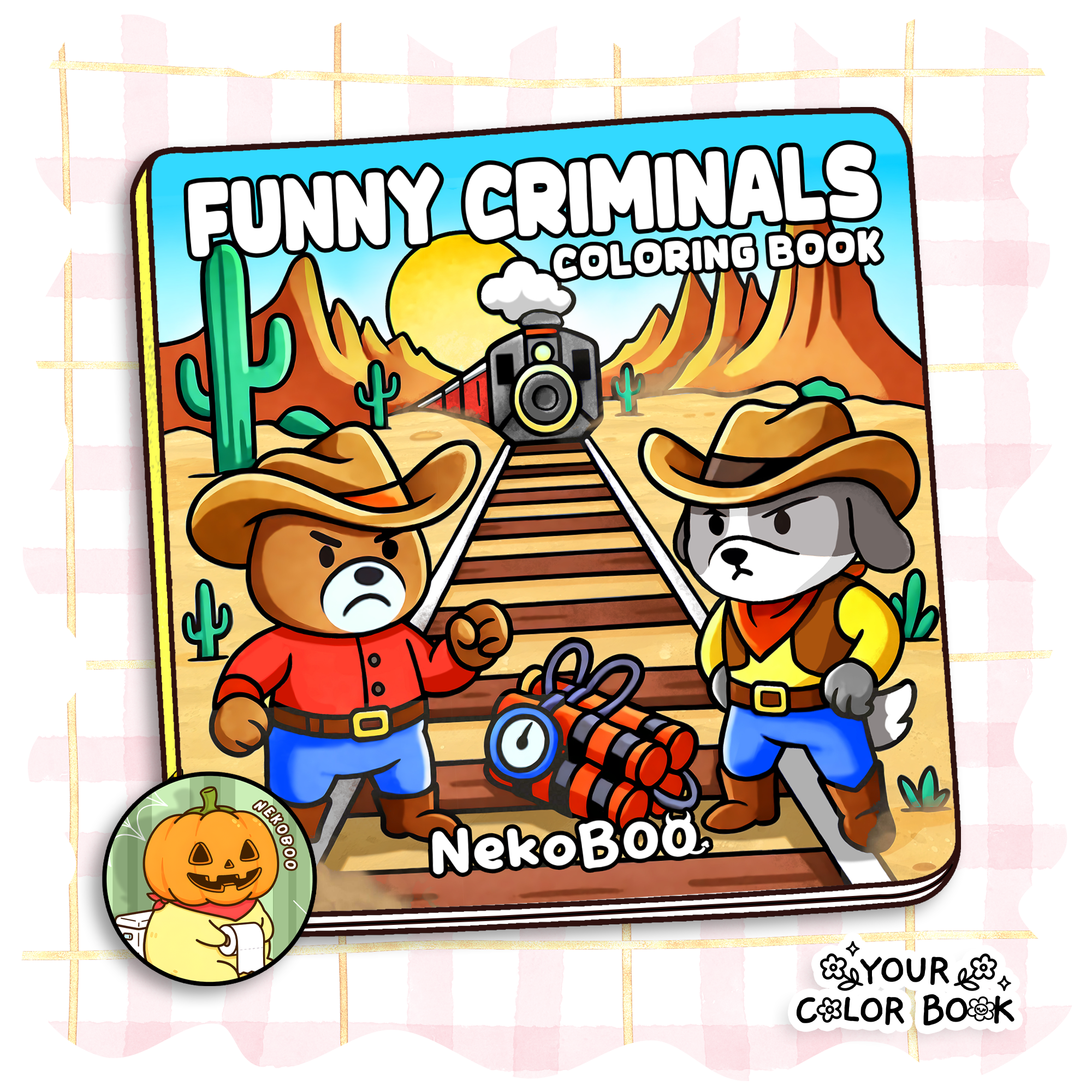 Funny Criminals Coloring Book - Silly Crimes Coloring Pages 1 Funny Criminals Coloring Book - Silly Crimes Coloring Pages