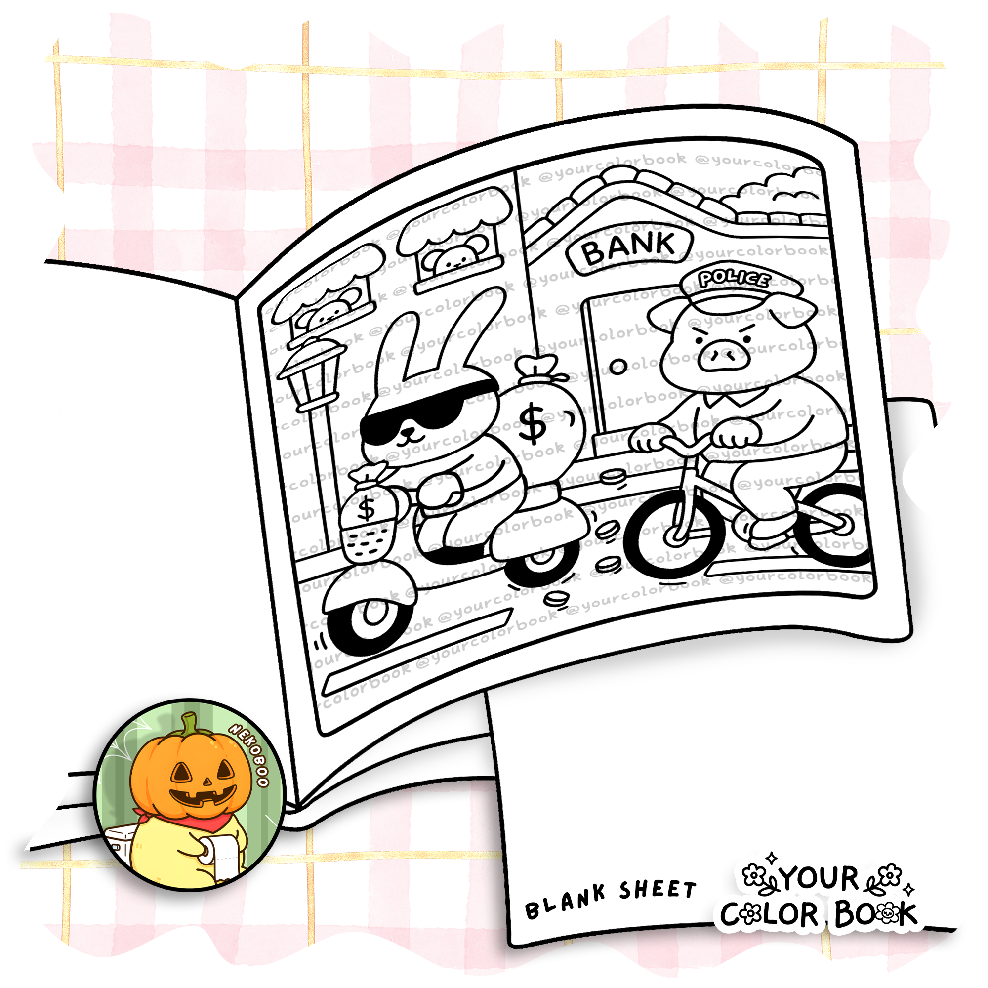 Funny Criminals Coloring Book - Silly Crimes Coloring Pages 2 Funny Criminals Coloring Book - Silly Crimes Coloring Pages