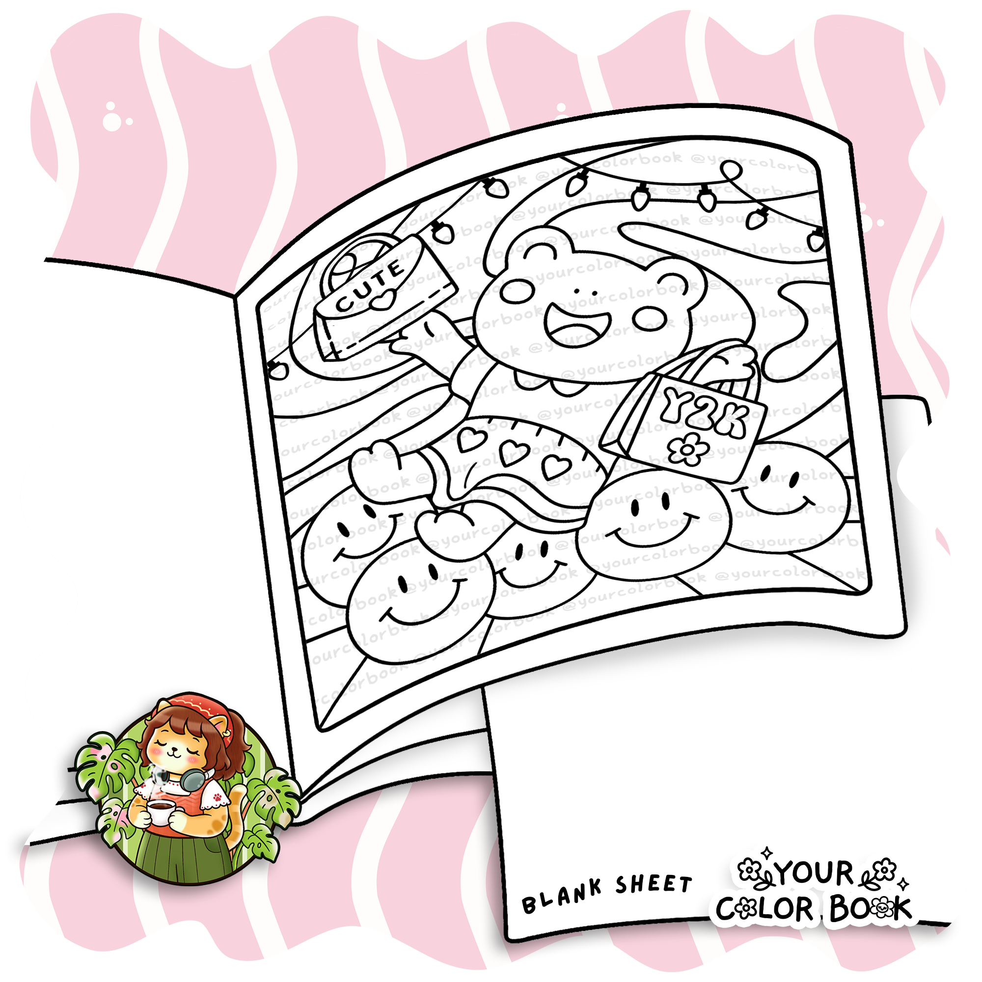 Groovy Friends Coloring Book - Adorable Animal Friends in Funky Outfits Coloring Pages 2 Groovy Friends Coloring Book - Adorable Animal Friends in Funky Outfits Coloring Pages