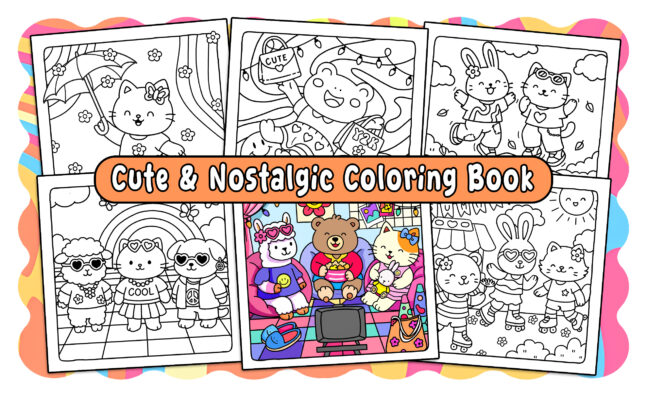 Groovy Friends Coloring Book 