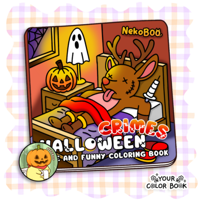 Halloween Crimes Coloring Book - Spooky Criminals Coloring Pages