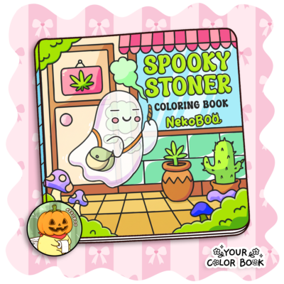 Spooky Stoner Coloring Book - Cute & Trippy Coloring Pages