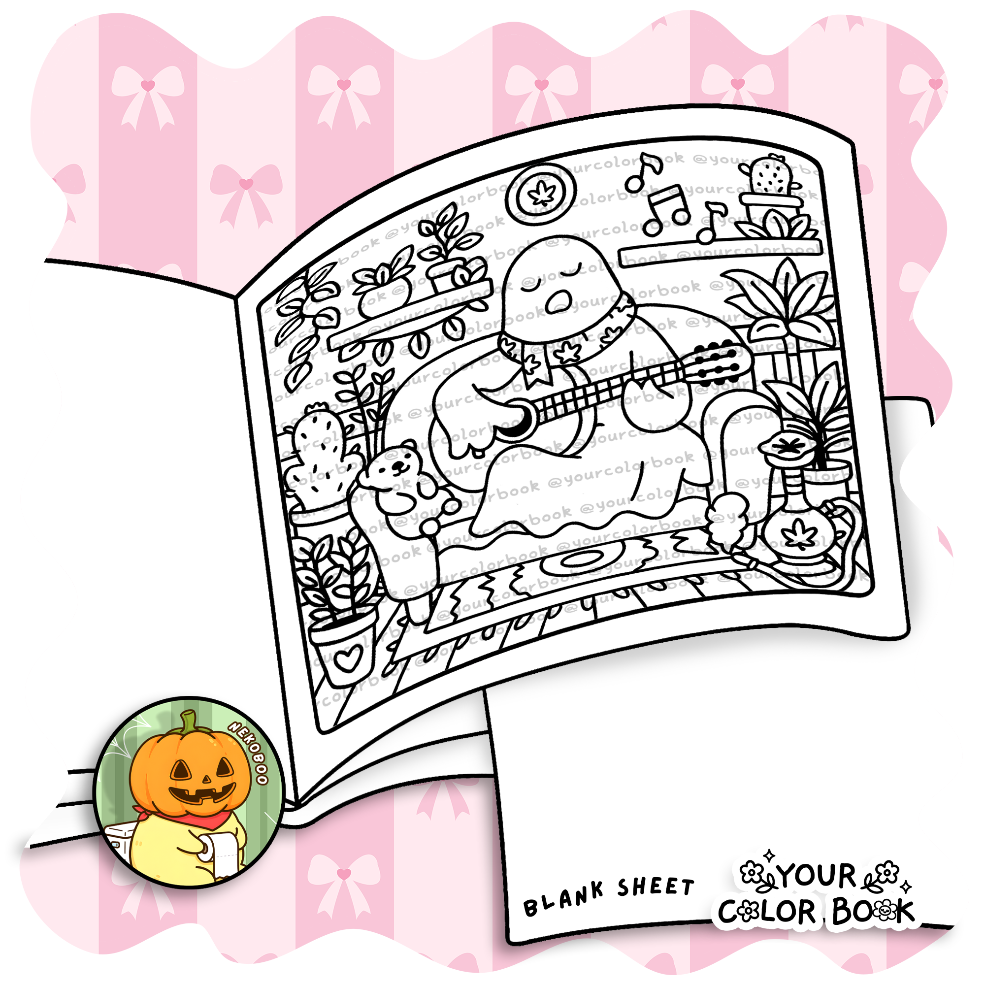Spooky Stoner Coloring Book - Cute & Trippy Coloring Pages 2 Spooky Stoner Coloring Book - Cute & Trippy Coloring Pages