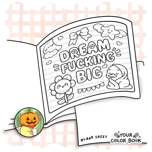 Sweary Coloring Book - Cursing Quotes & Sassy Patterns Coloring Pages