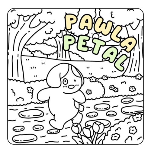 Silly Adventure Coloring Book - Cute Dog Funny Coloring Page