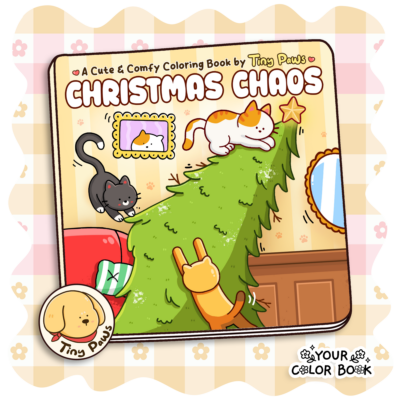Christmas Chaos Coloring Book - Funny Coloring Pages with Silly Animal Characters