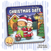 Christmas Date Coloring Book - Christmas Cozy Moments Couple Coloring Page