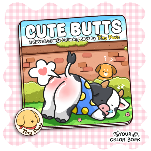 Cute Butts Coloring Book by Pawla Peta - Funny Animals Coloring Pages