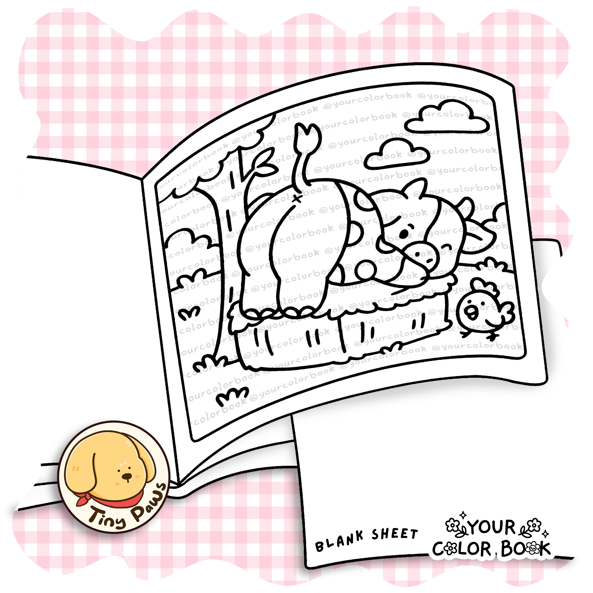 Cute Butts Coloring Book by Pawla Peta - Funny Animals Coloring Pages 2