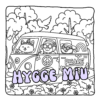 Flower Child Coloring Book - Cute Boho Animals Coloring Pages