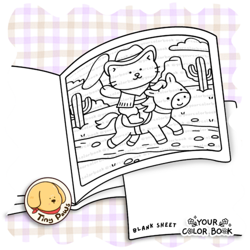 Wild West Cuties Coloring Book - Funny Animals Coloring Pages