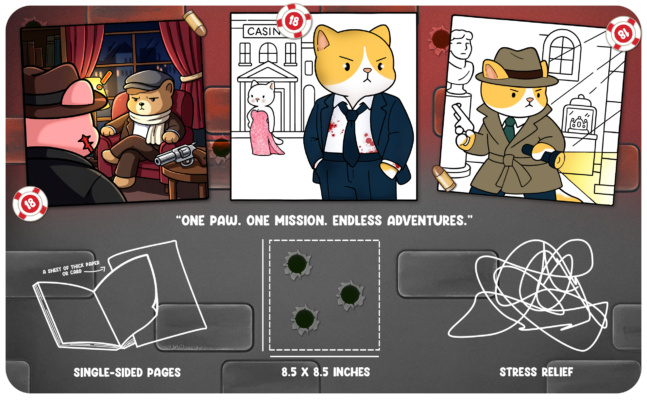 Paw Bond A Secret Agent Cat Coloring Book with Spy Missions, Detective Adventures