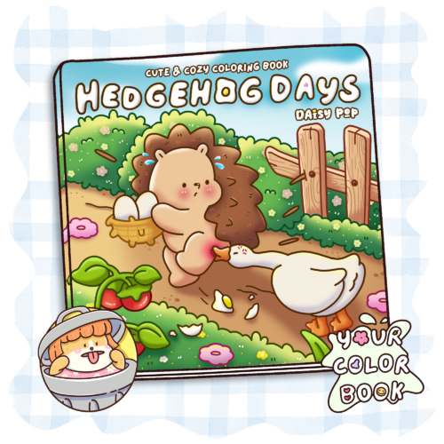 Hedgehog Days Coloring Book Cozy Coloring Pages with Cute Woodland Animals in Hygge Daily Life, Nature Scenes, Outdoor Adventures, Bold & Easy Designs for All Ages Stress Relief