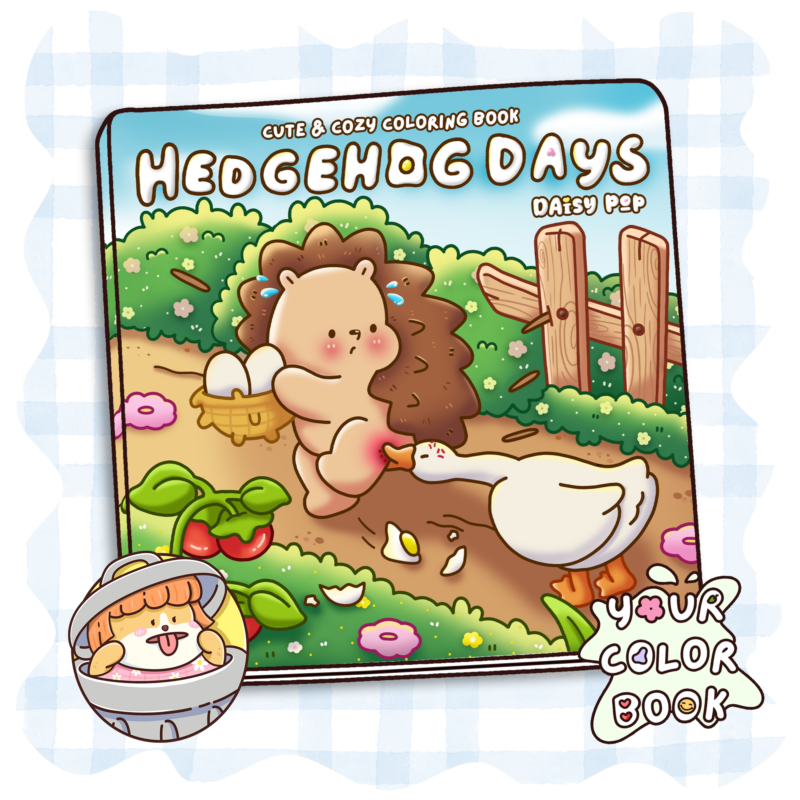 Hedgehog Days Coloring Book Cozy Coloring Pages with Cute Woodland Animals in Hygge Daily Life, Nature Scenes, Outdoor Adventures, Bold & Easy Designs for All Ages Stress Relief