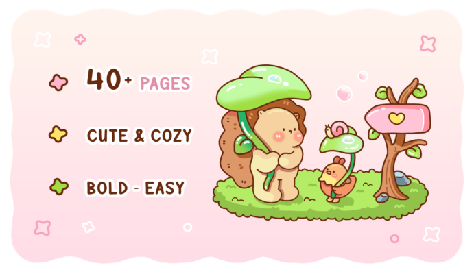 Hedgehog Days Coloring Book Cute & Cozy Coloring Pages featuring Adorable Hedgehog in Daily Life