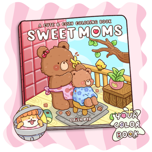 Sweet Moms Coloring Book Cute Coloring Pages for Adults & Teens with Heartwarming and Cute Mother-Child Moments for Relaxation and Mindfulness