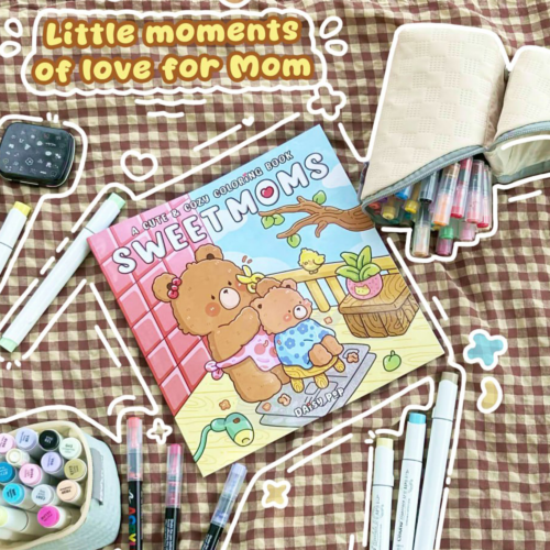 Sweet Moms Coloring Book