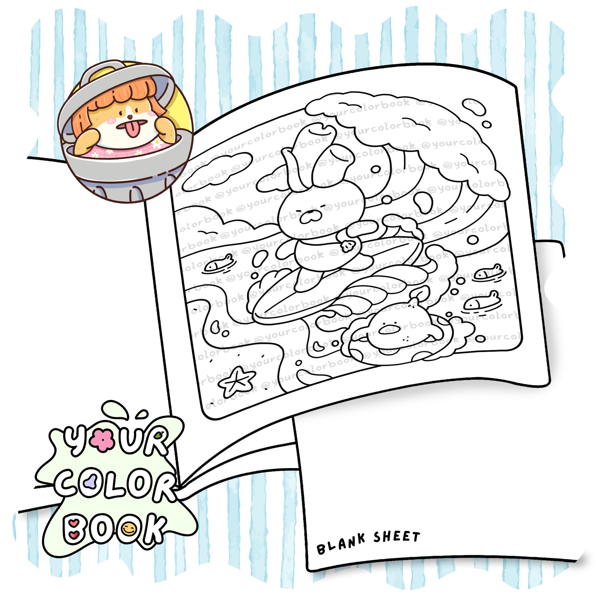 Summer Veggies Coloring Book - Cute Coloring Pages 1