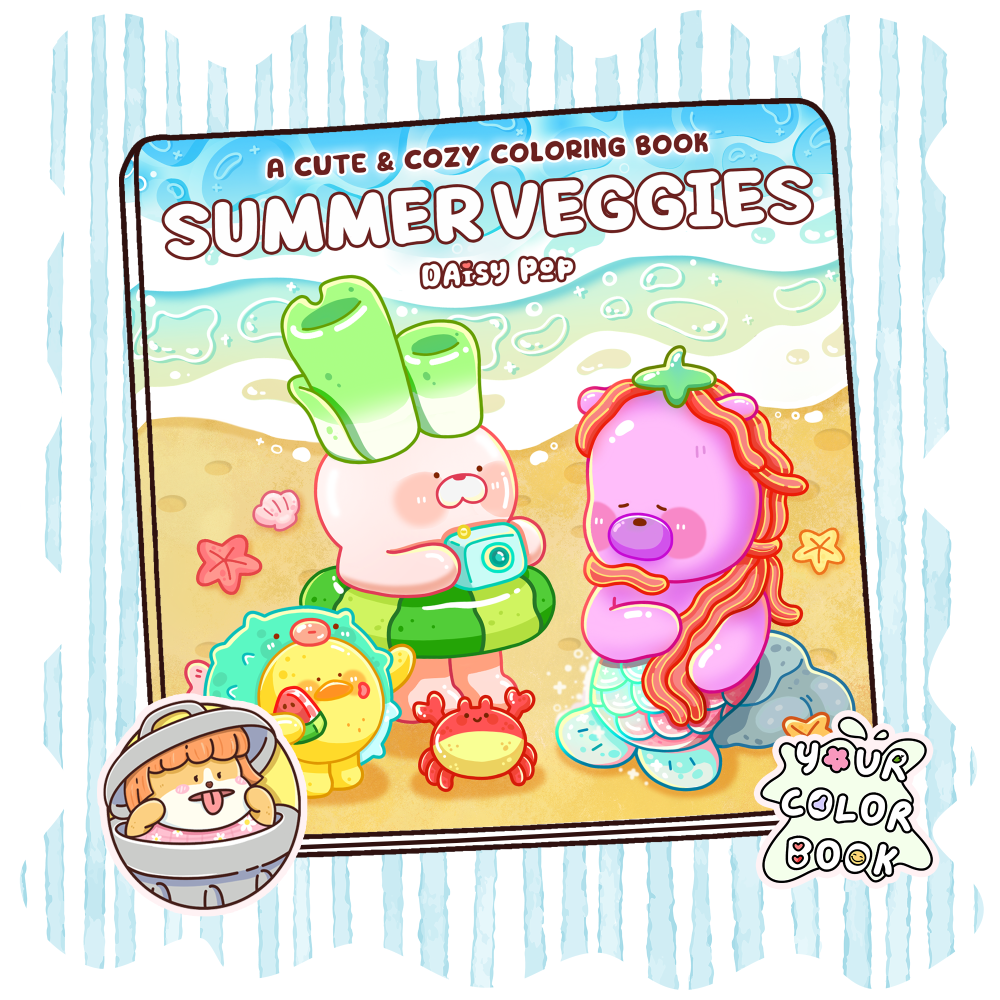 Summer Veggies Coloring Book - Cute Coloring Pages 3
