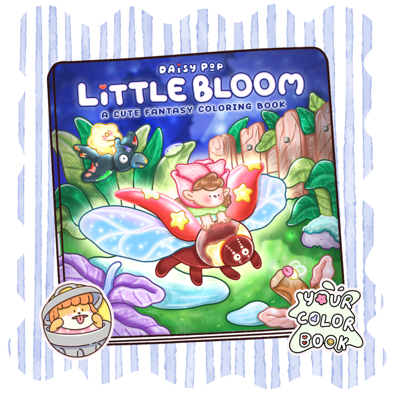 Little Bloom Coloring Book A Cozy Fantasy Adventure Filled by Daisy Pop