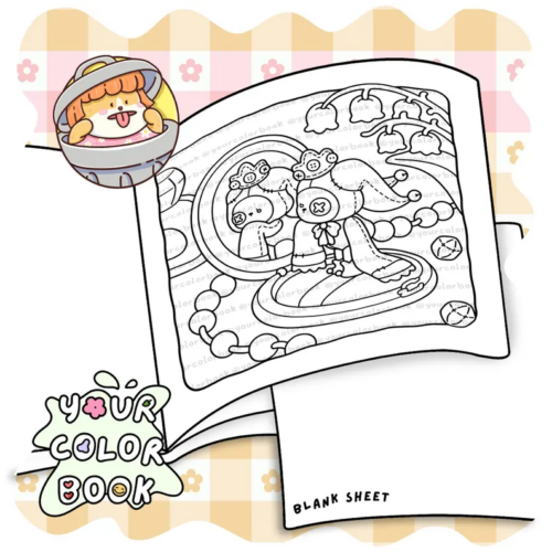 Patchwork Magic Coloring Book (PDF Download)