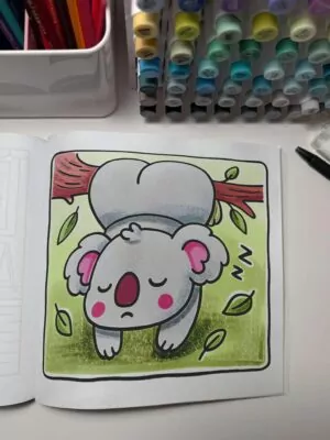 Cute Butts Coloring Book - Funny Animals Coloring Page by Pawla Petal
