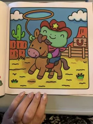 Wild West Cuties Coloring Book