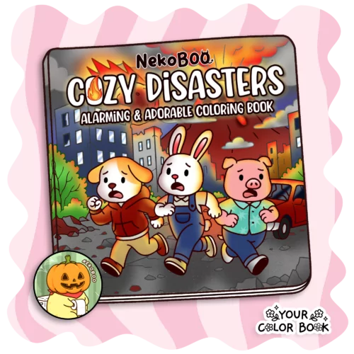 Cozy Disasters Coloring Book - Funny Animals Coloring Pages
