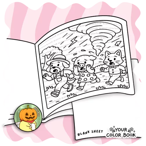 Cozy Disasters Coloring Book - Funny Animals Coloring Pages