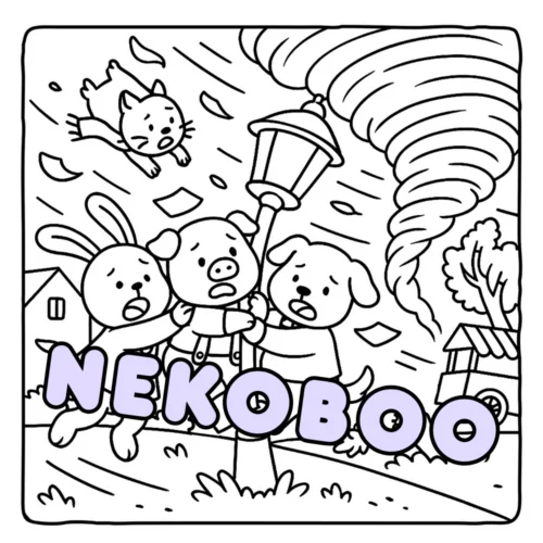 Cozy Disasters Coloring Book - Funny Animals Coloring Pages