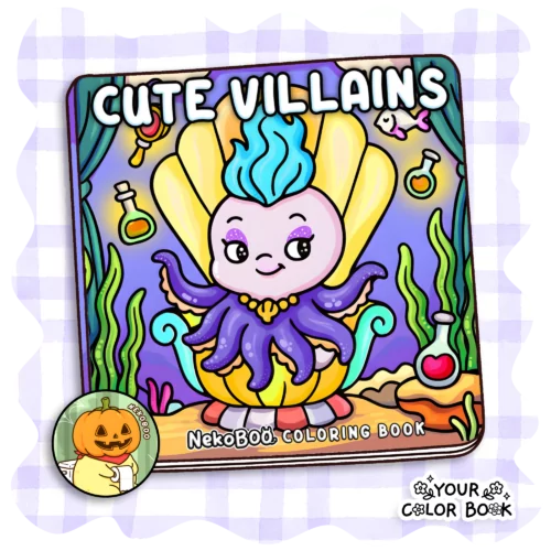 Cute Villains Coloring Book - Cute Animals Coloring Pages