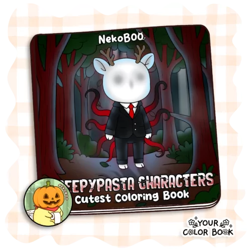 Cutest Creepypasta Characters Coloring Book - Kawaii Animals Coloring Pages