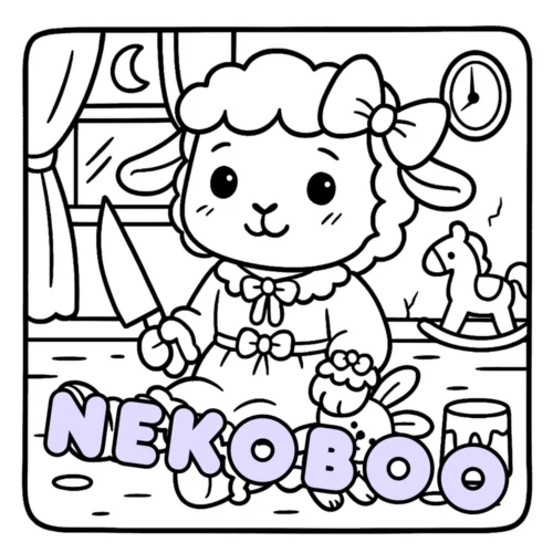Cutest Creepypasta Characters Coloring Book - Kawaii Animals Coloring Pages