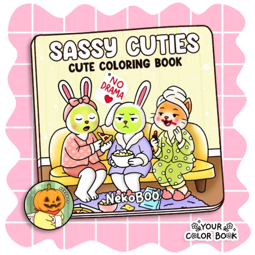 Sassy Cuties Coloring Book - Funny Animals Coloring Pages